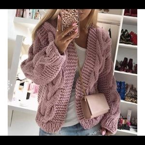 Women Twist Cardigan Sweater